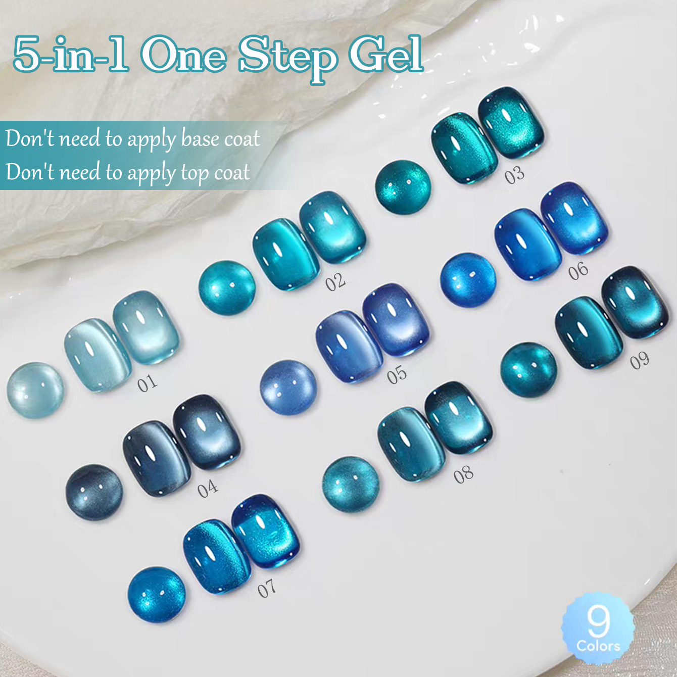 Nail Art Ice Blue - 1 unidade SHAKA Esmalte em Gel
