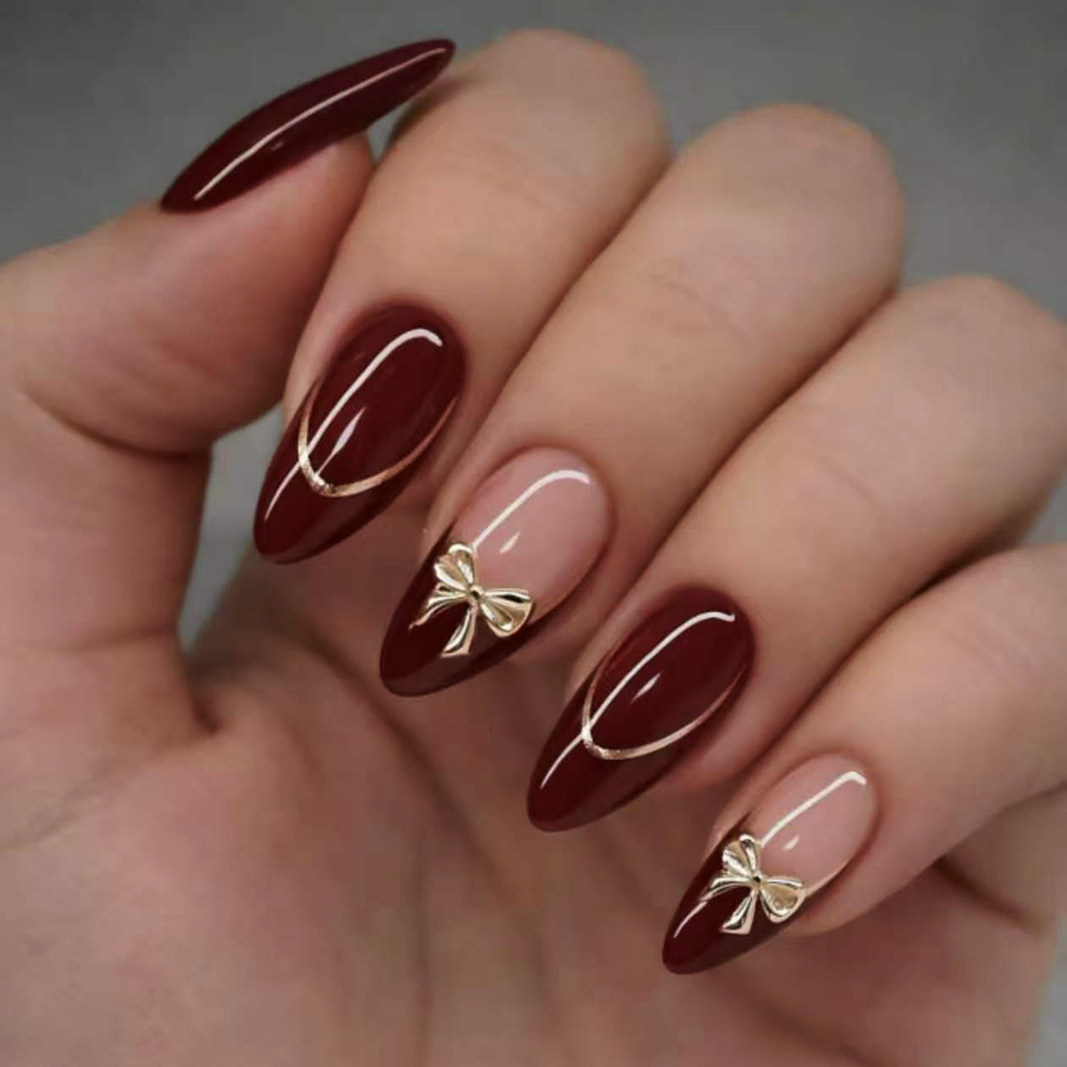 Nail Art French Nails - 24 Unidades de Unhas Postiças Francesas