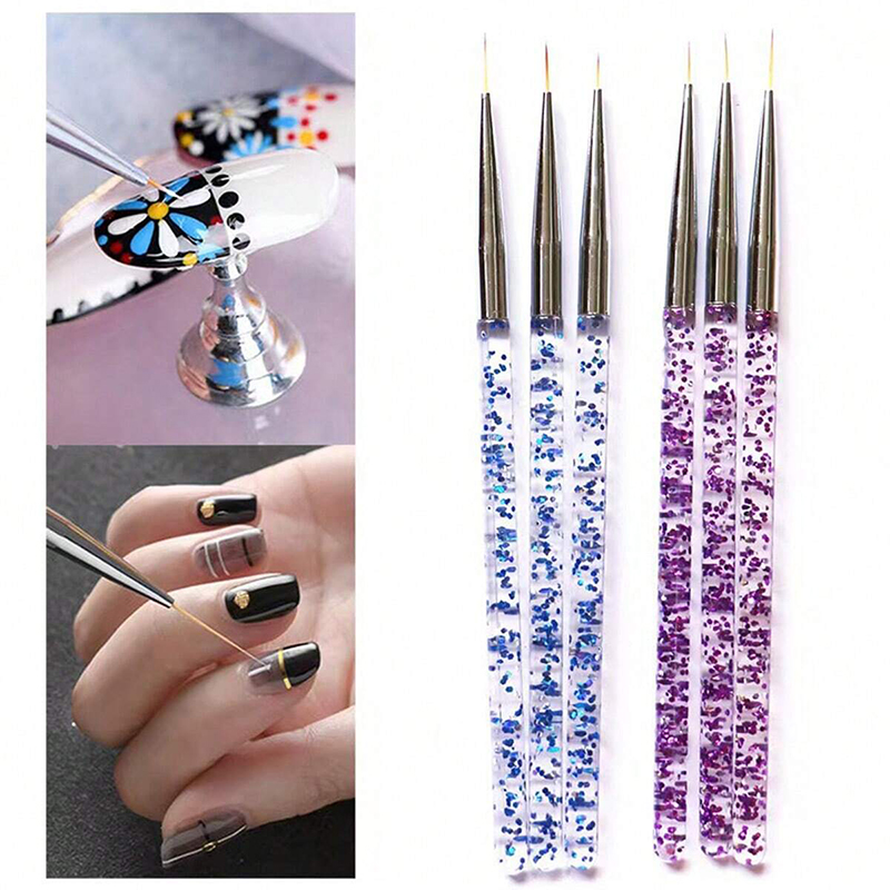 Nail Art French Nails - 3 pçs listra francesa arte do