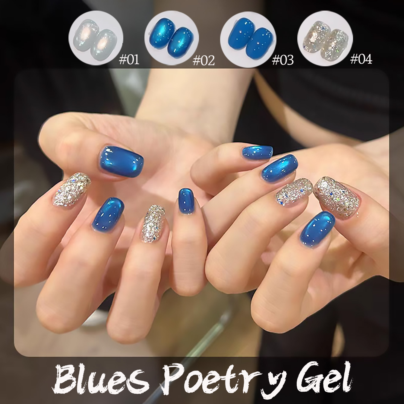 Nail Art Ice Blue - 1 unidade PSK Esmalte em Gel