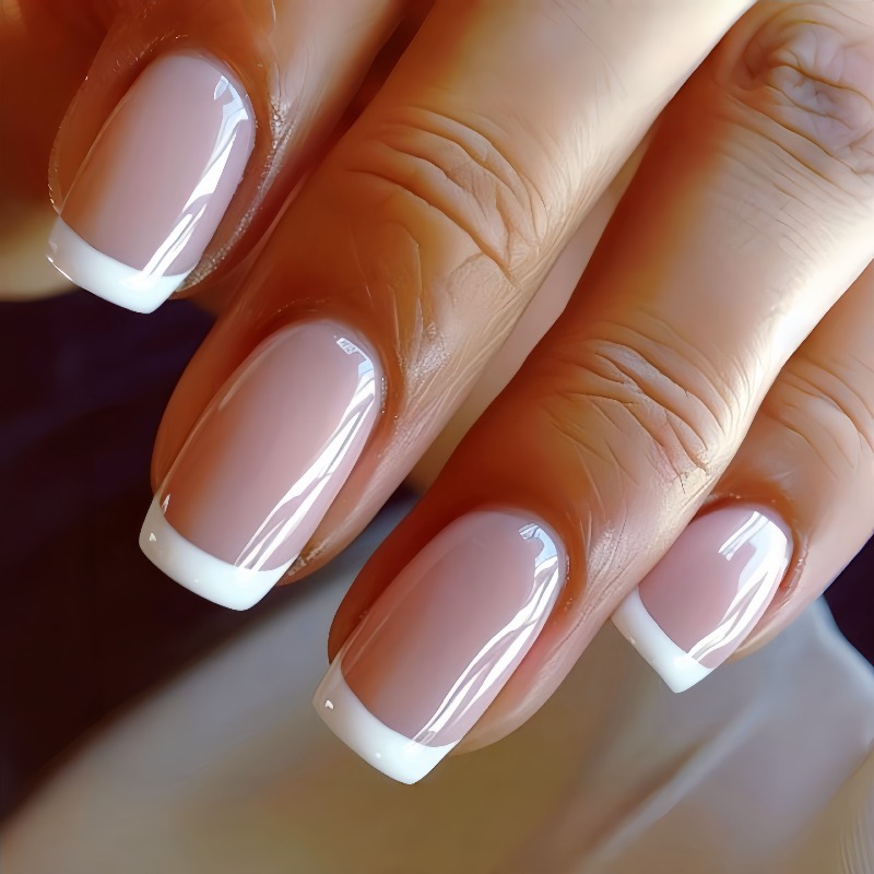Nail Art French Nails - Atacado: Kit com 24 Unhas Postiças