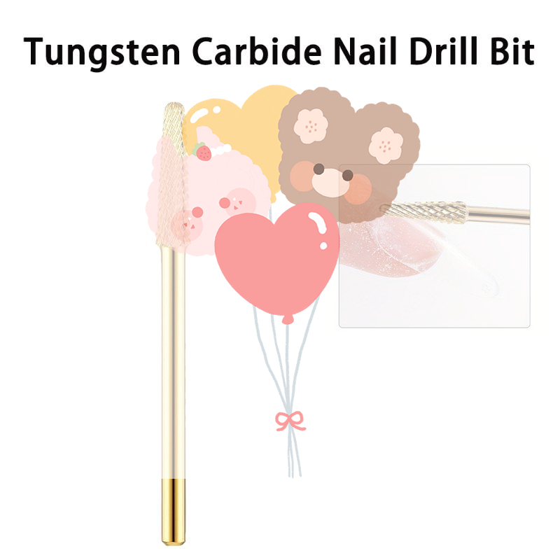 Nail Art Gel Polos - Brocas de aço tungstênio para unhas,