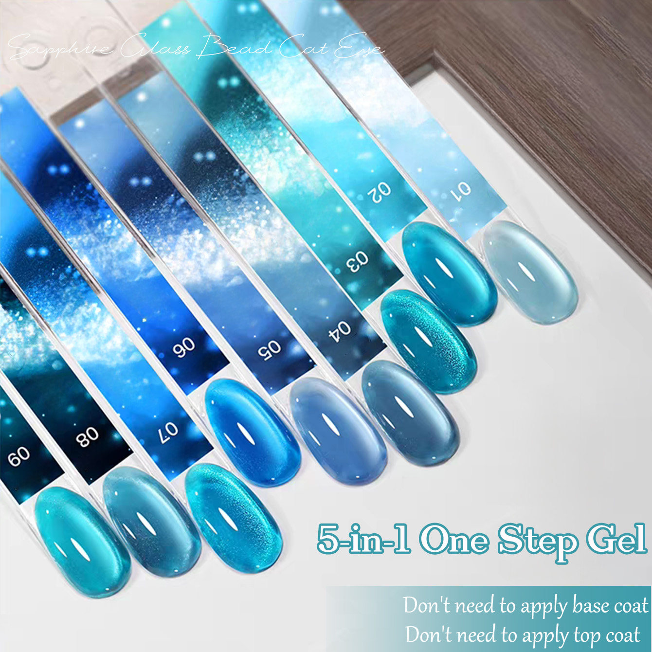 1 unidade SHAKA Esmalte em Gel - Nail Art Ice Blue avaliação e preço