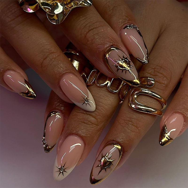 24 Unidades de Unhas Postiças  - Nail Art French Nails avaliação e preço