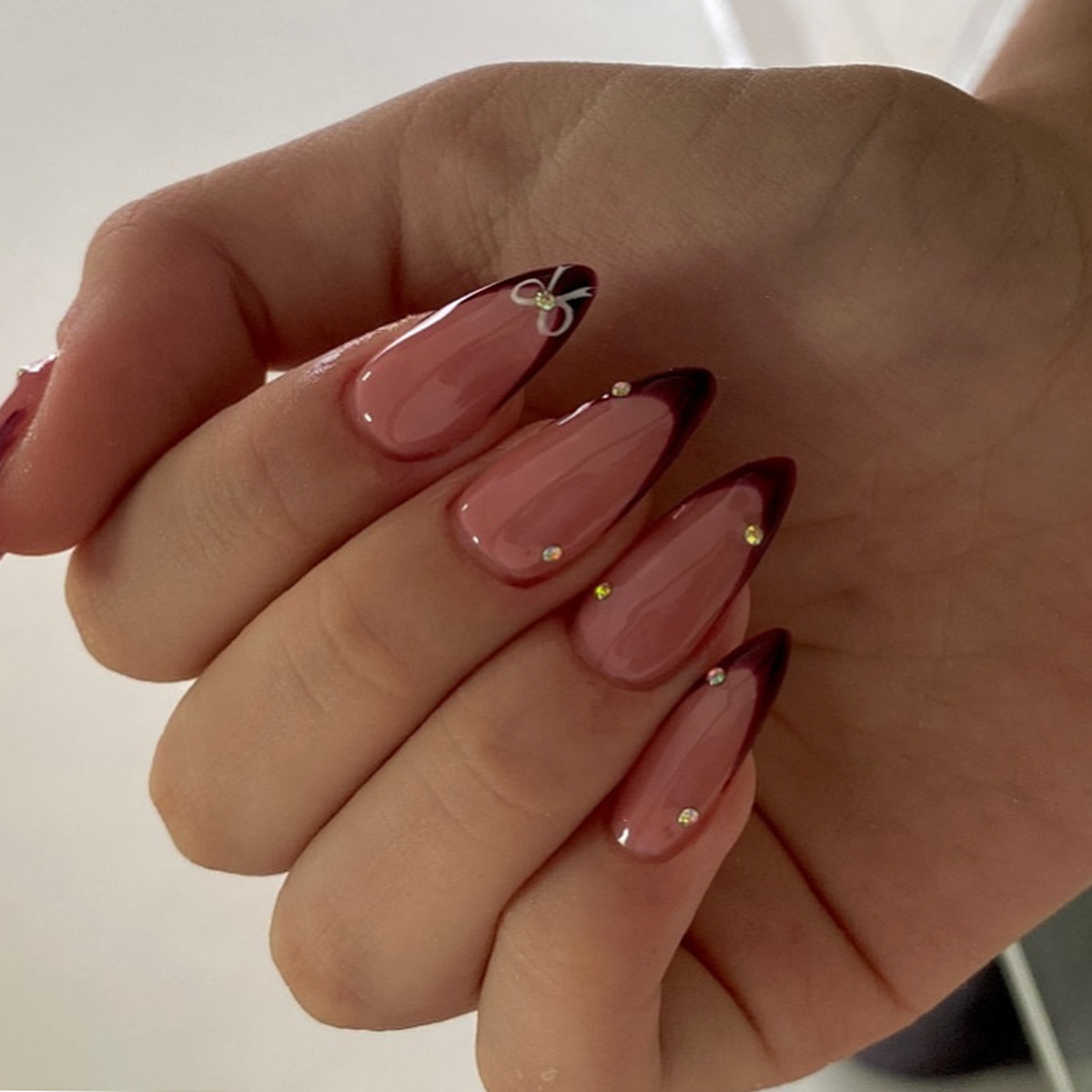24 Unidades de Unhas Postiças  - Nail Art French Nails avaliação e preço