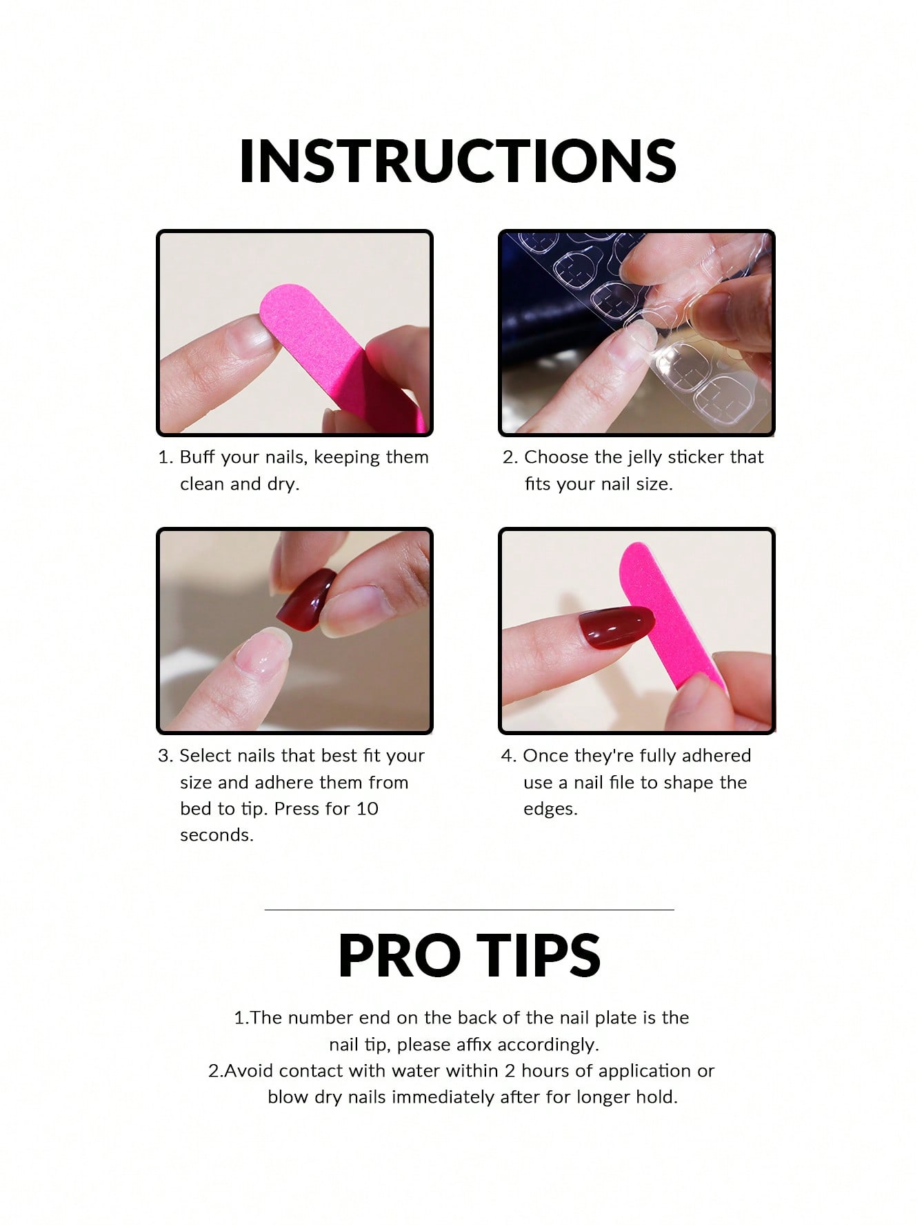 24 Unidades de Unhas Postiças  - Nail Art French Nails avaliação e preço