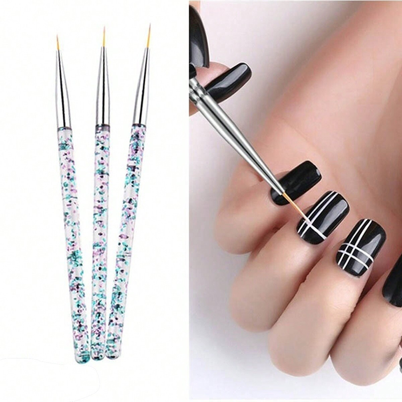 3 pçs listra francesa arte do  - Nail Art French Nails avaliação e preço