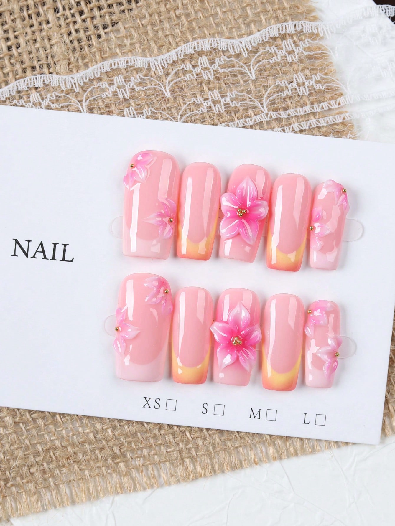 10 Unidades de Unhas Postiças  - Nail Art French Nails avaliação e preço