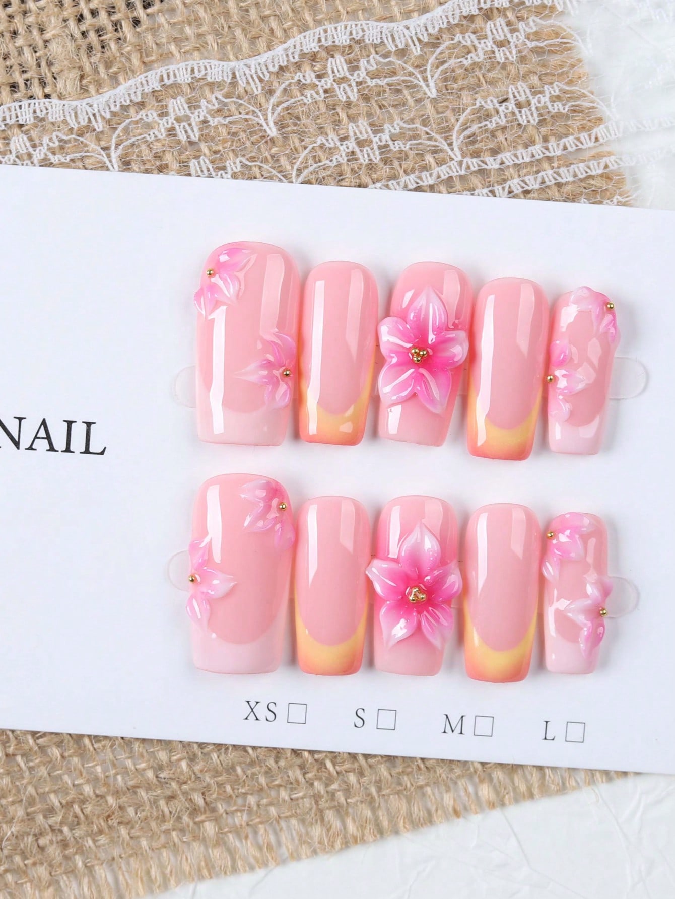 10 Unidades de Unhas Postiças  - Nail Art French Nails avaliação e preço