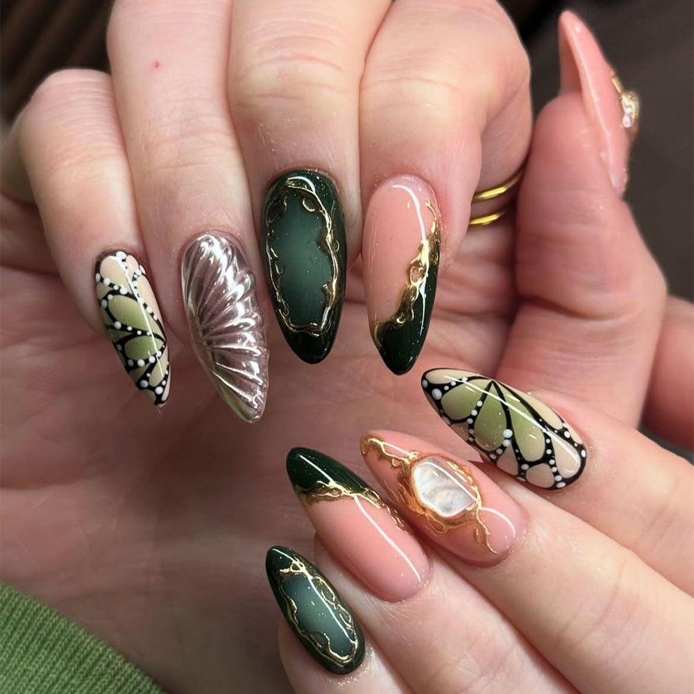 24 Unidades de Unhas Postiças  - Nail Art French Nails avaliação e preço