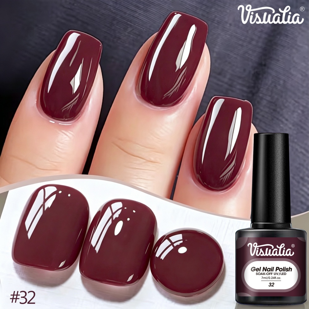 Visuatia Gel para Unhas Vermel - Nail Art Gel Polos avaliação e preço