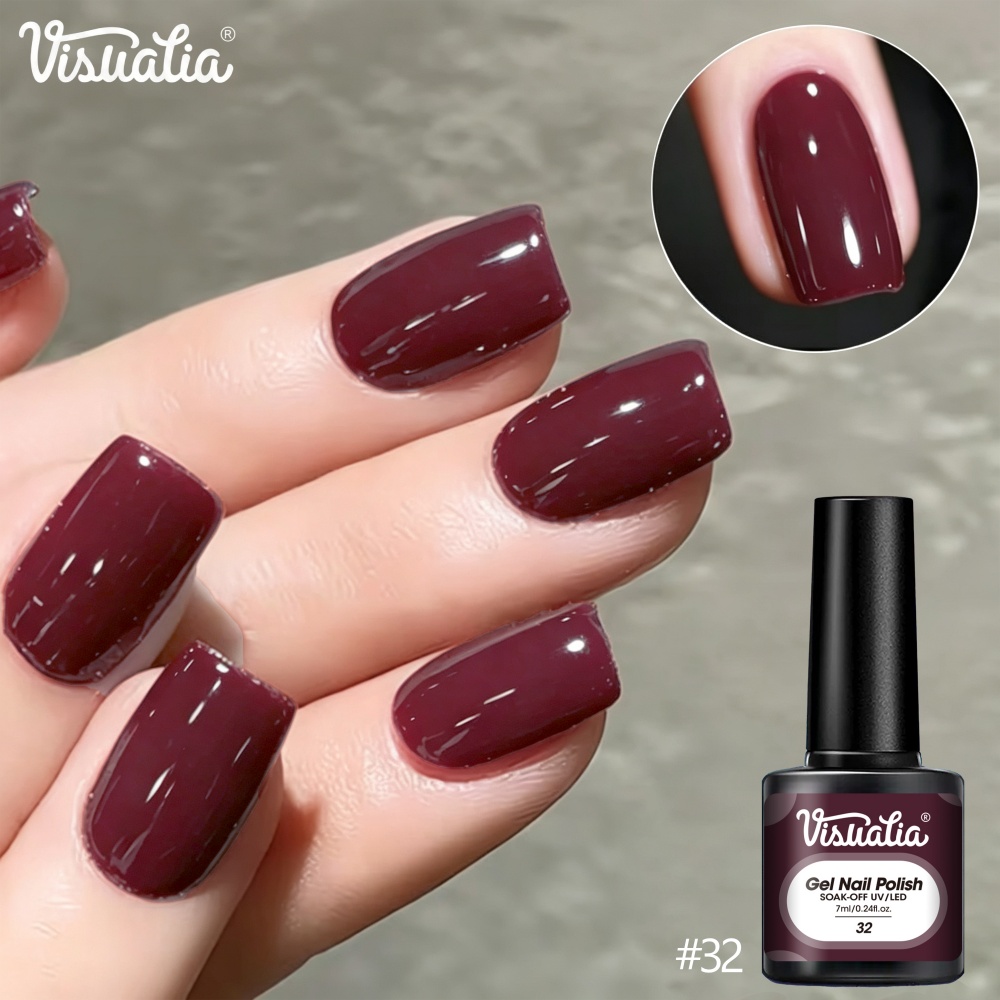 Visuatia Gel para Unhas Vermel - Nail Art Gel Polos avaliação e preço