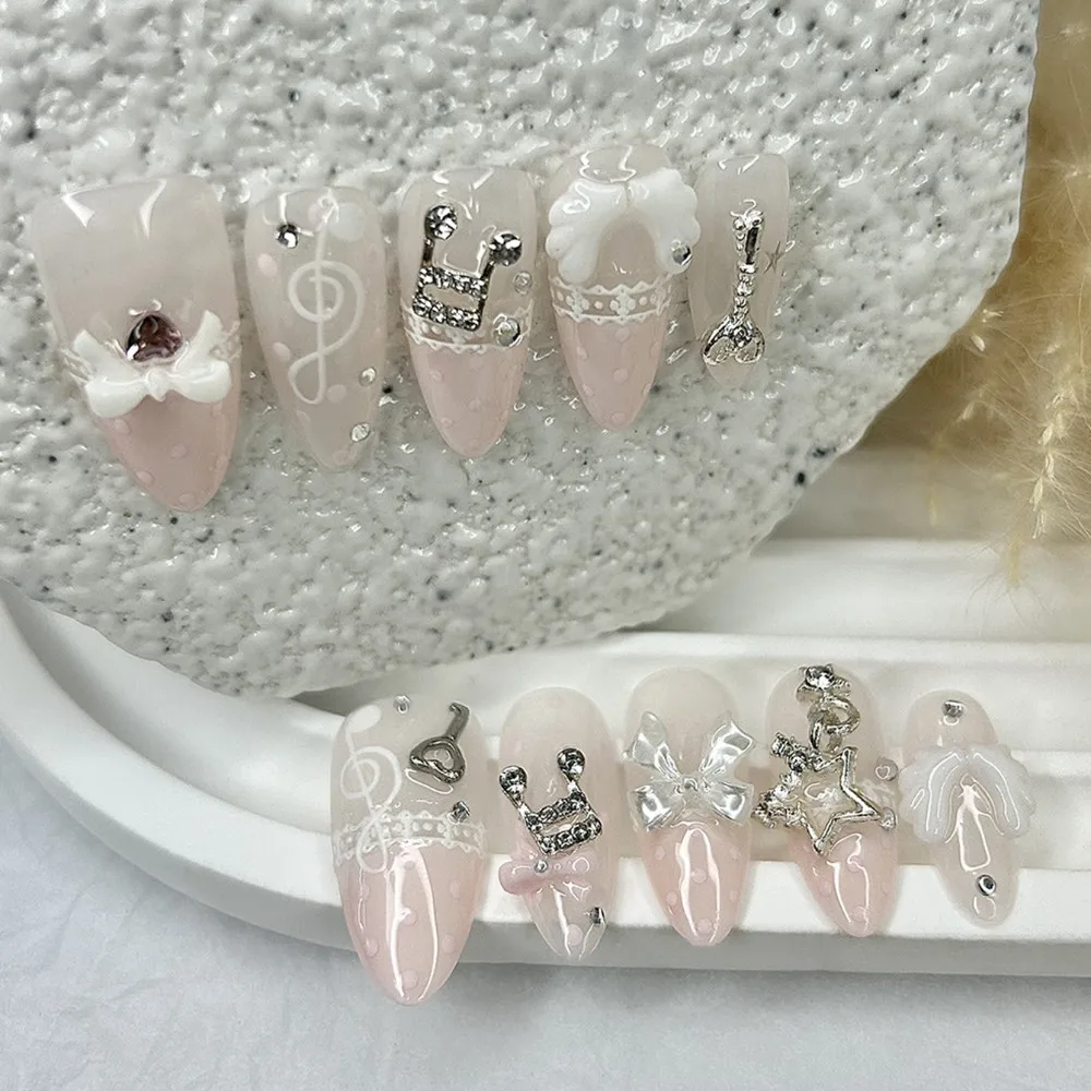 10 peças retro bonito 3d asas  - Nail Art French Nails avaliação e preço