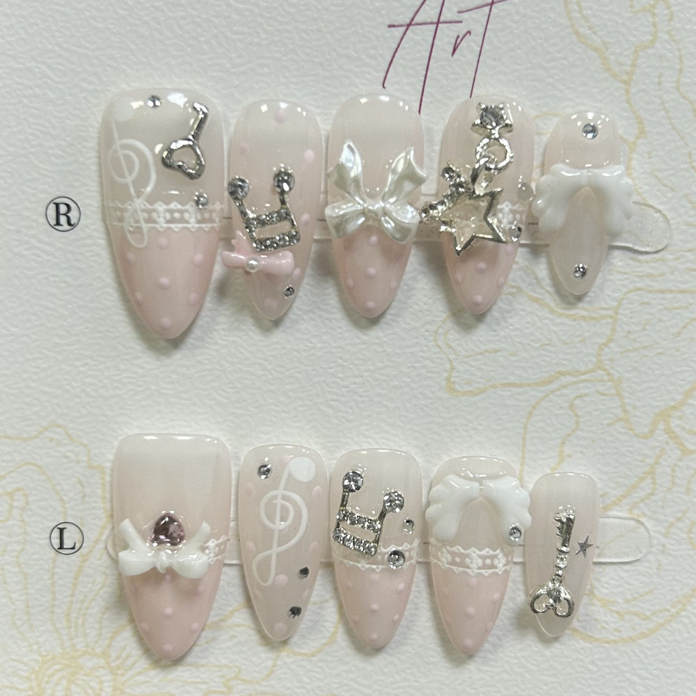 10 peças retro bonito 3d asas  - Nail Art French Nails avaliação e preço