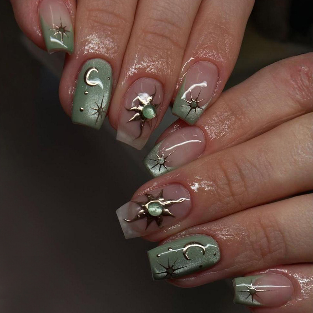 24 pçs terminado unhas falsas  - Nail Art French Nails avaliação e preço
