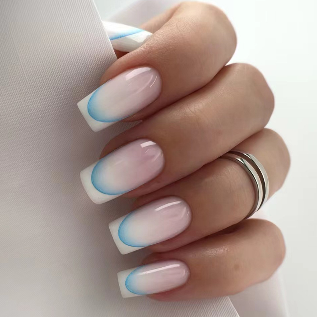 24 pçs terminado unhas falsas  - Nail Art French Nails avaliação e preço