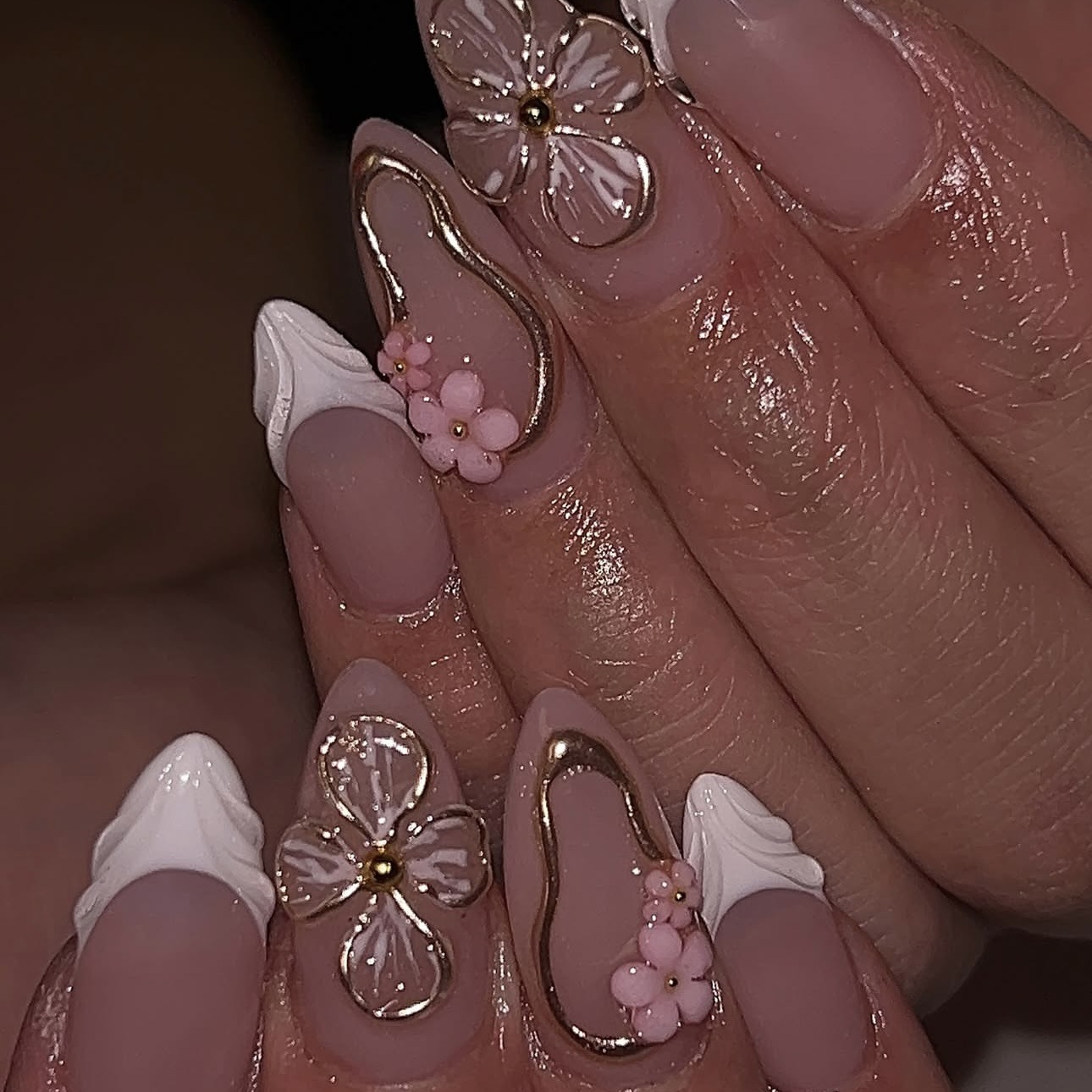 Unhas postiças 3D para mulhere - Nail Art French Nails avaliação e preço