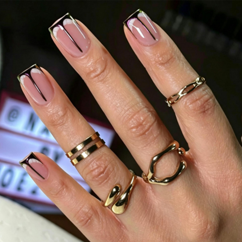 24 Peças de Adesivos de Unha D - Nail Art French Nails avaliação e preço