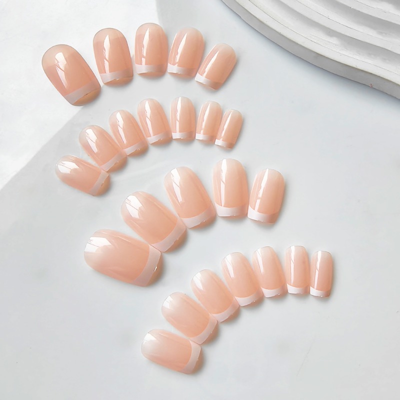 Atacado: Kit com 24 Unhas Post - Nail Art French Nails avaliação e preço